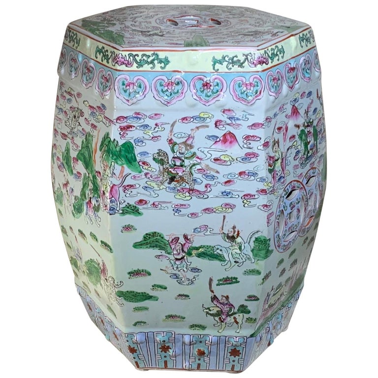 Vintage Chinese Porcelain Garden Stool At 1stdibs Vintage Chinese Porcelain Garden Stool, Chinese Garden Seats Ceramic