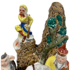 Vintage Chinese Porcelain Group figurines of Journey to the West