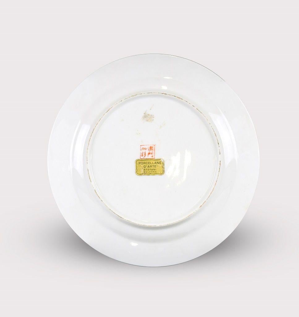 Vieille assiette en porcelaine chinoise:: fabriquée en Chine:: début du 20ème siècle Bon état - En vente à Roma, IT