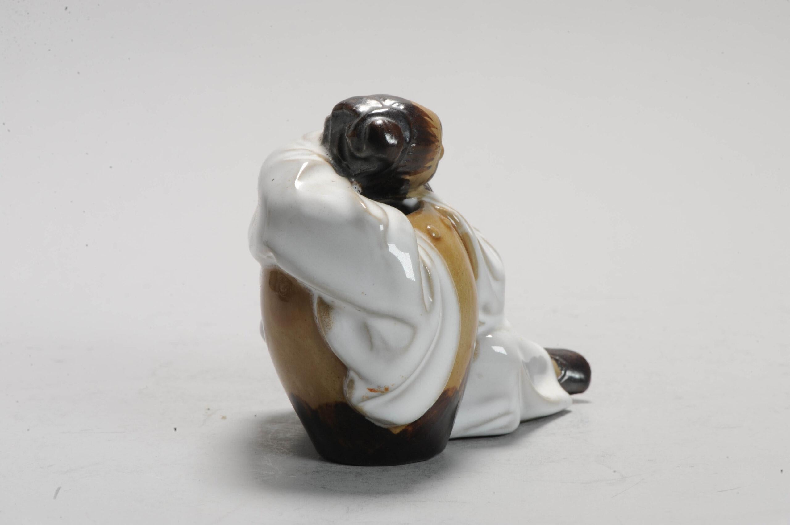 Cinese Figura PROC Li BAi Shiwan in porcellana cinese d'epoca, anni 1990/80 in vendita