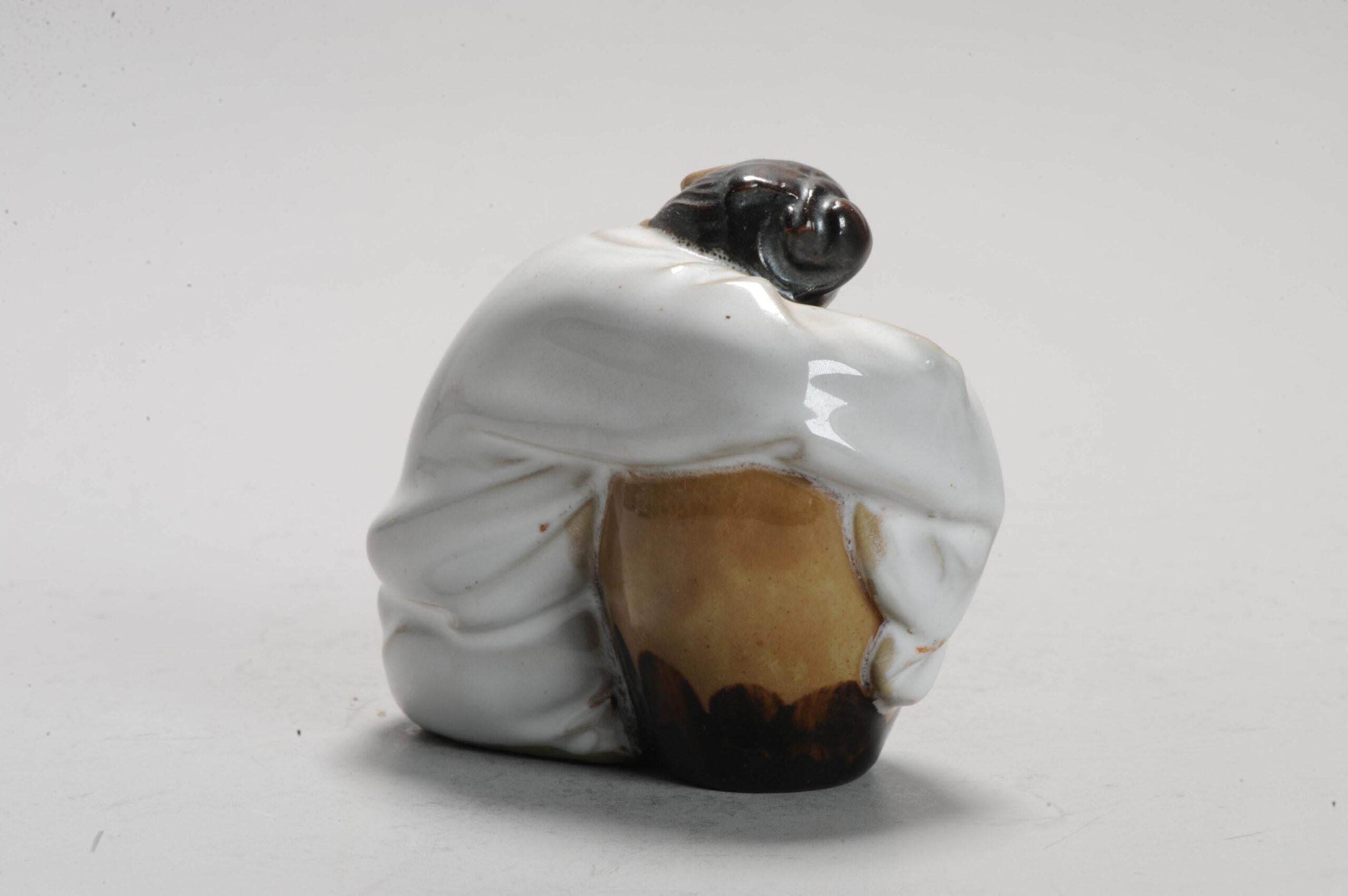 Figura PROC Li BAi Shiwan in porcellana cinese d'epoca, anni 1990/80 In condizioni buone in vendita a Amsterdam, Noord Holland