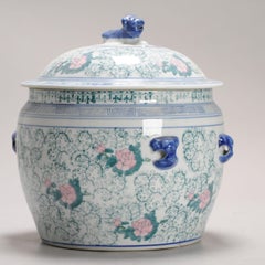 Zuppiera floreale PROC Liling in porcellana cinese vintage / Kamcheng, 20° secolo