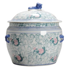 Sopera Floral PROC Liling de Porcelana China Vintage / Kamcheng, Siglo XX
