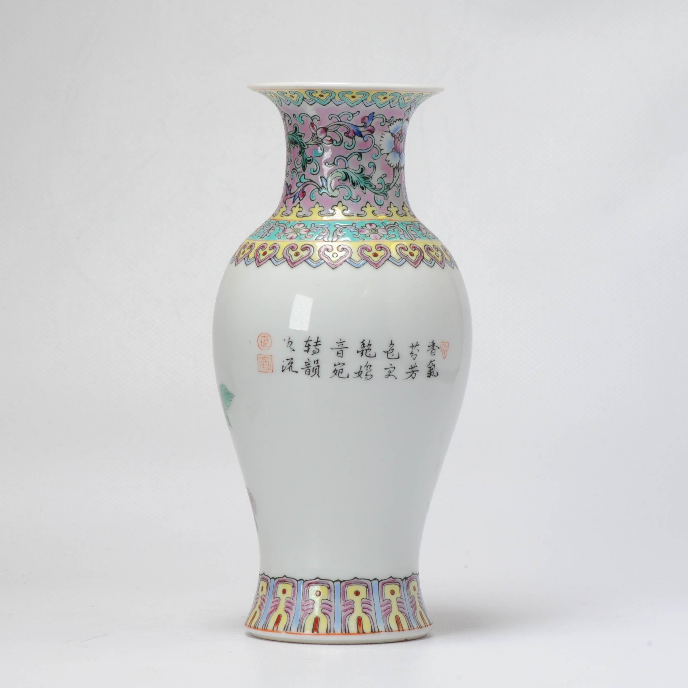 A polychrome porcelain vase. Marked with 4 character mark at base. China, 20th century.

Very nice and unusual scene.

Additional information:
Material: Porcelain & Pottery
Type: Vase
Region of Origin: China
Period: 20th century PRoC (1949 -