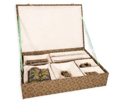 Vintage Chinese Qing Dynasty Desk or Calligraphy Set Cloisonne Asian Scholar