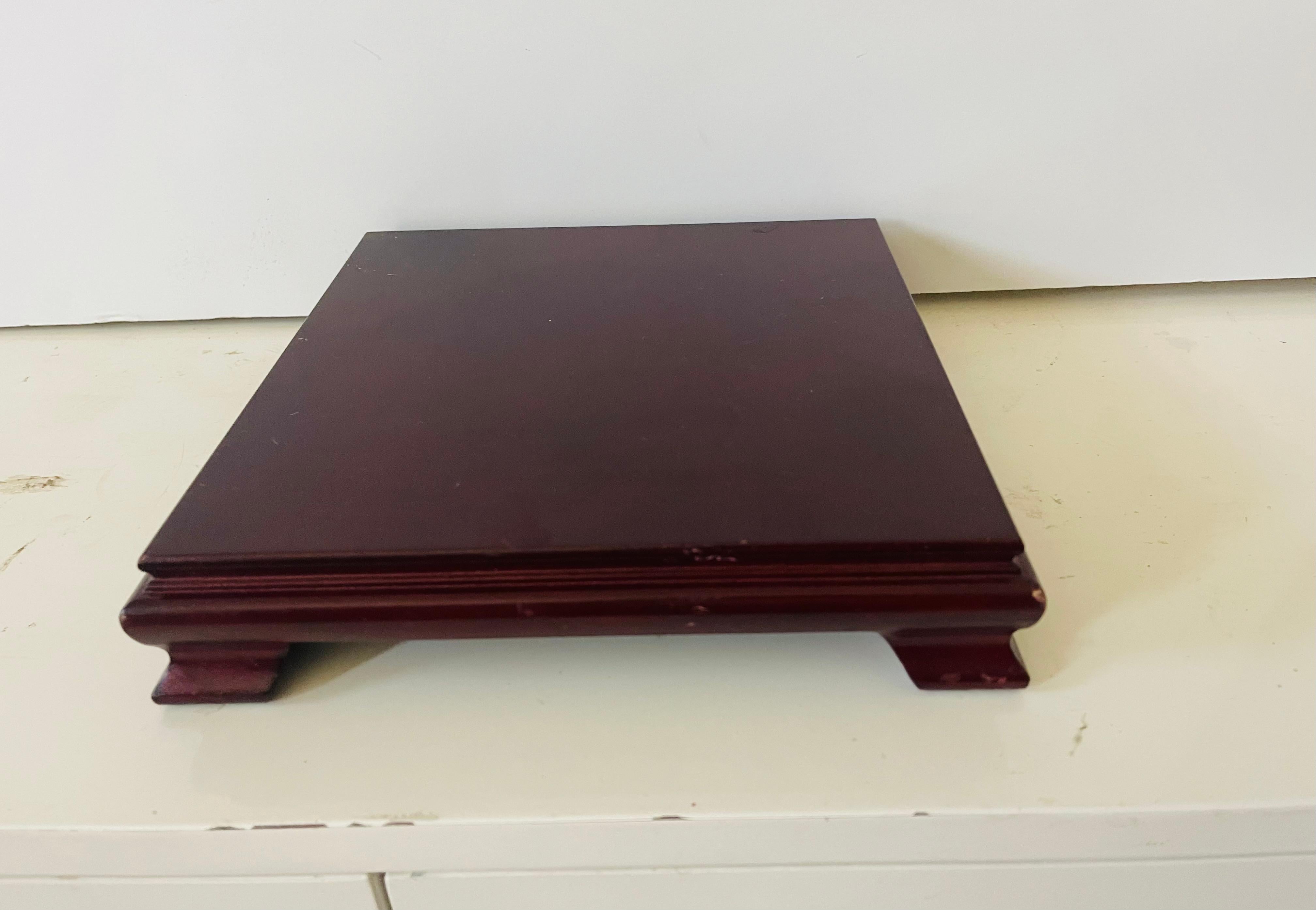 Esportazione cinese Supporto per sculture di piante in legno rosso cinese d'epoca in vendita