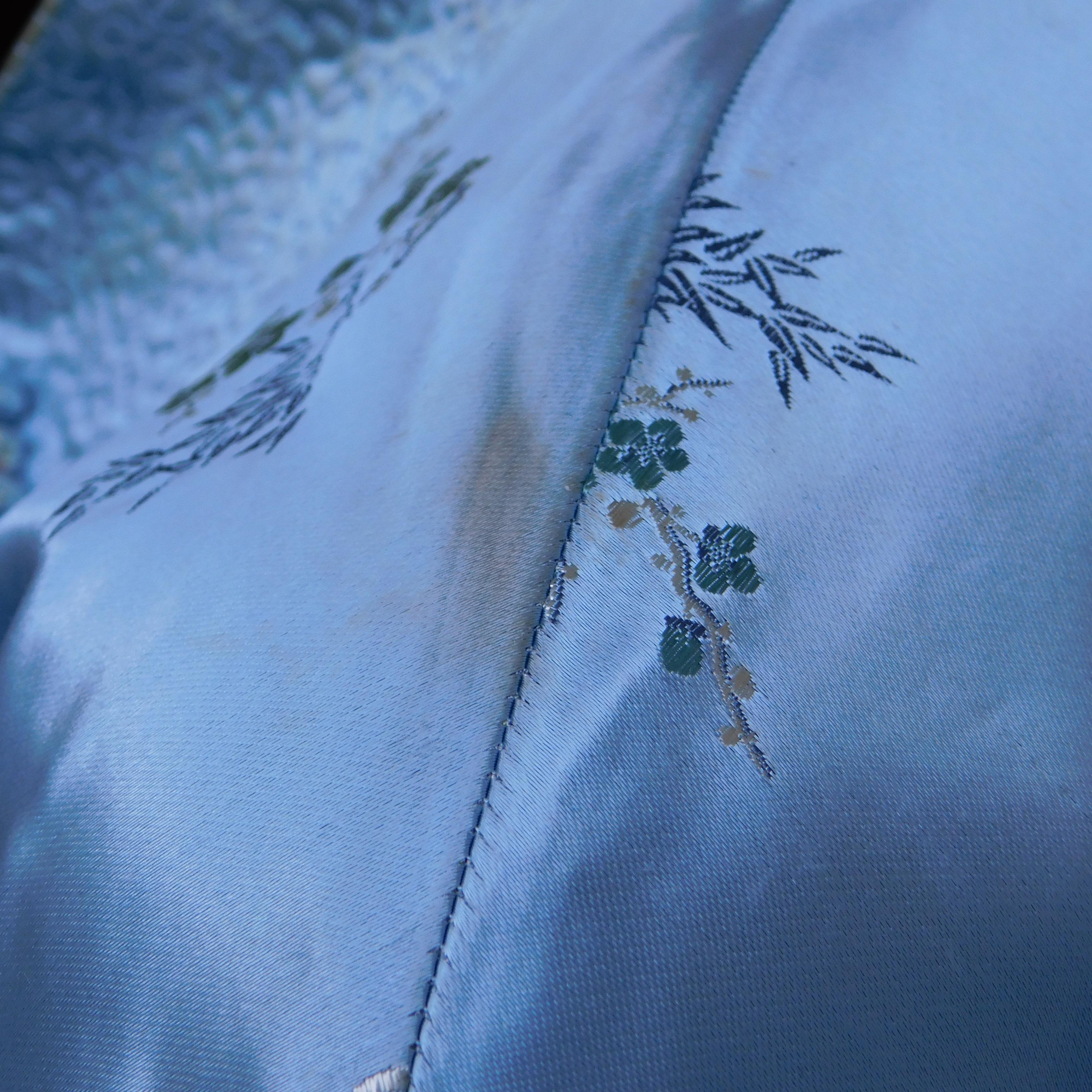 Vintage Chinese Reversible Blue Silk Jacket For Sale at 1stDibs ...