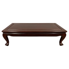 Vintage Chinese Rosewood Carved Coffee Table