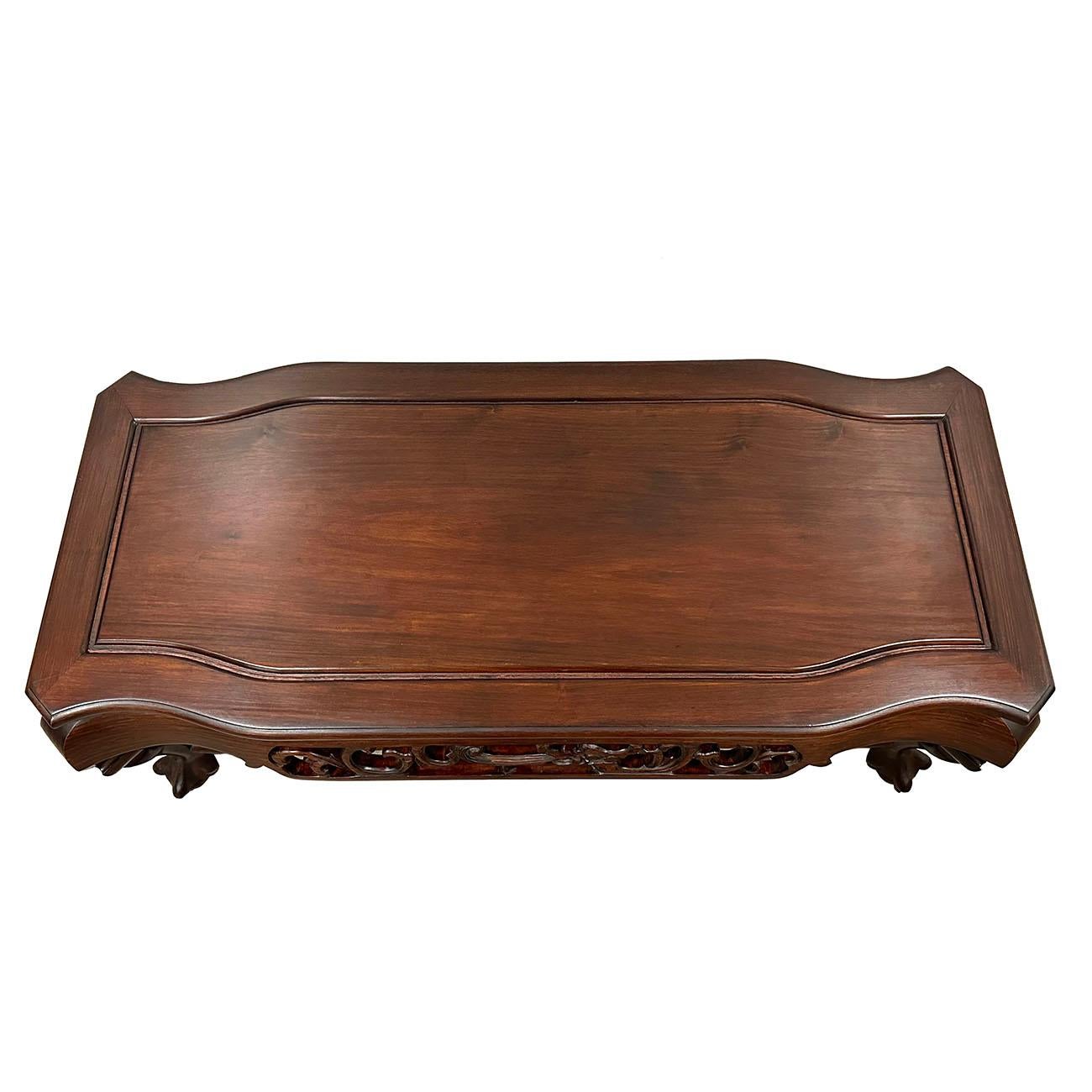 hand carved chinese coffee table