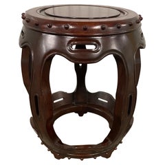 Asiento de jardín vintage chino de palisandro