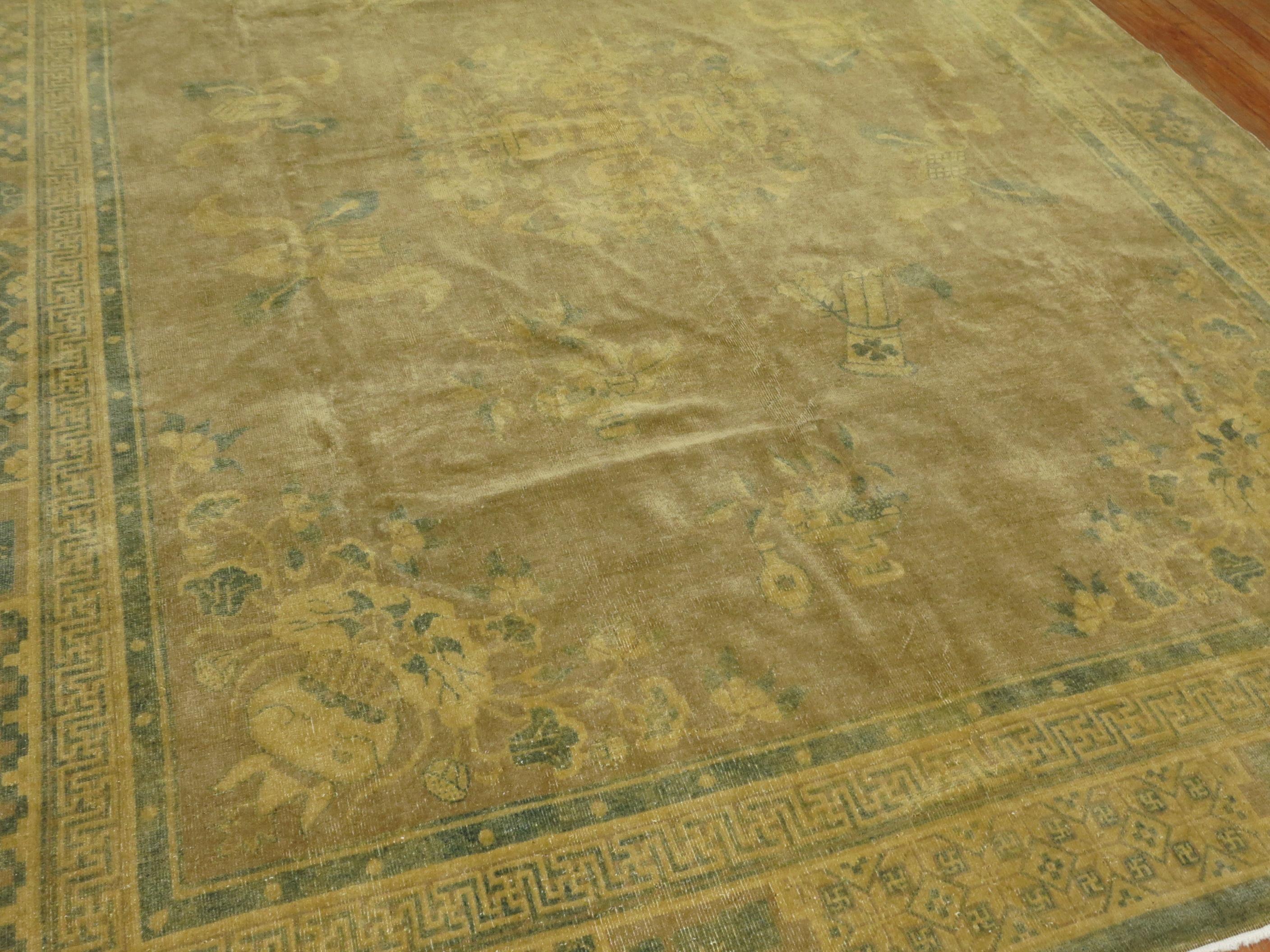 Chinesischer Teppich, Vintage (Moderne der Mitte des Jahrhunderts) im Angebot