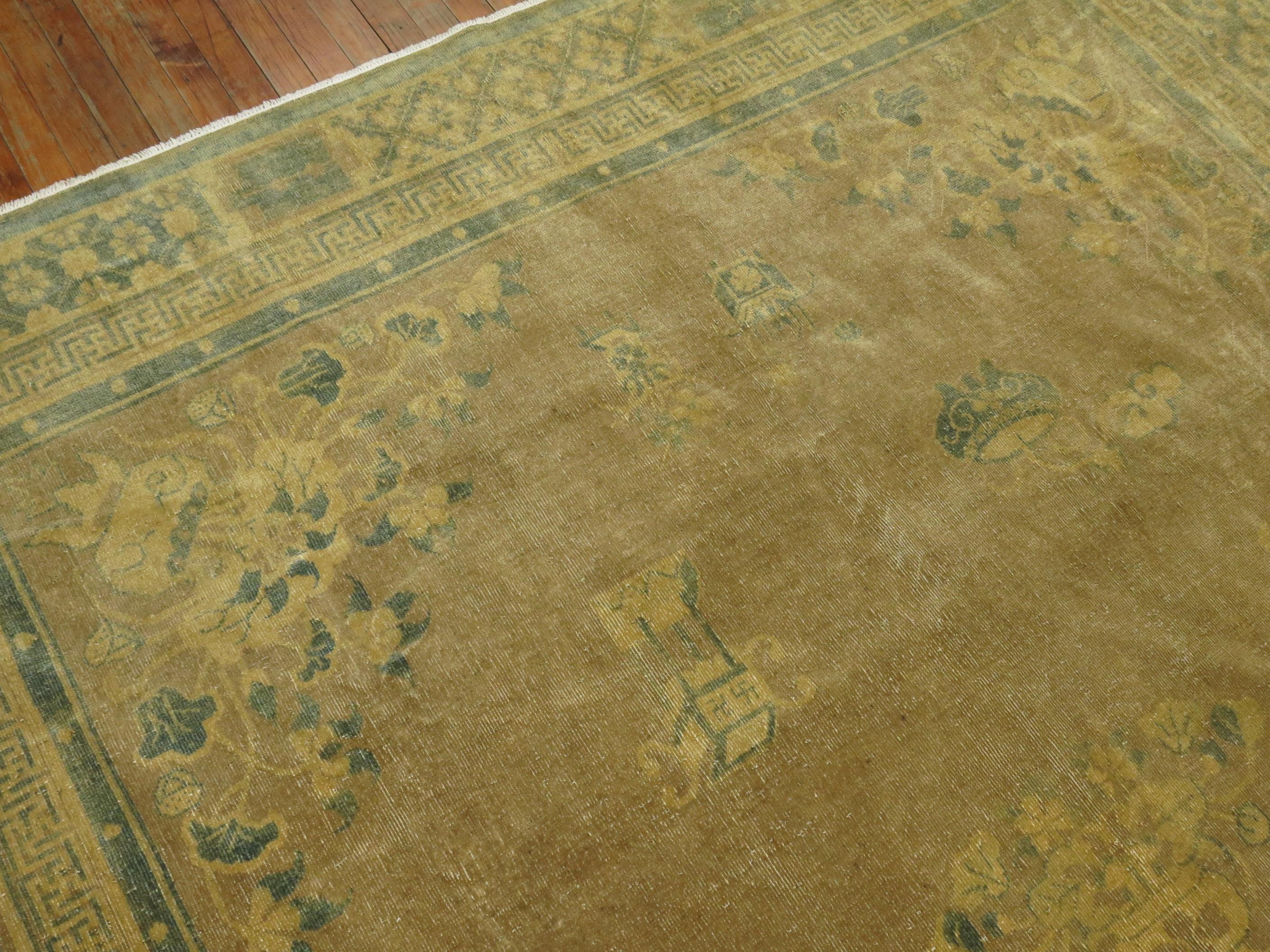 Chinesischer Teppich, Vintage im Zustand „Gut“ im Angebot in New York, NY