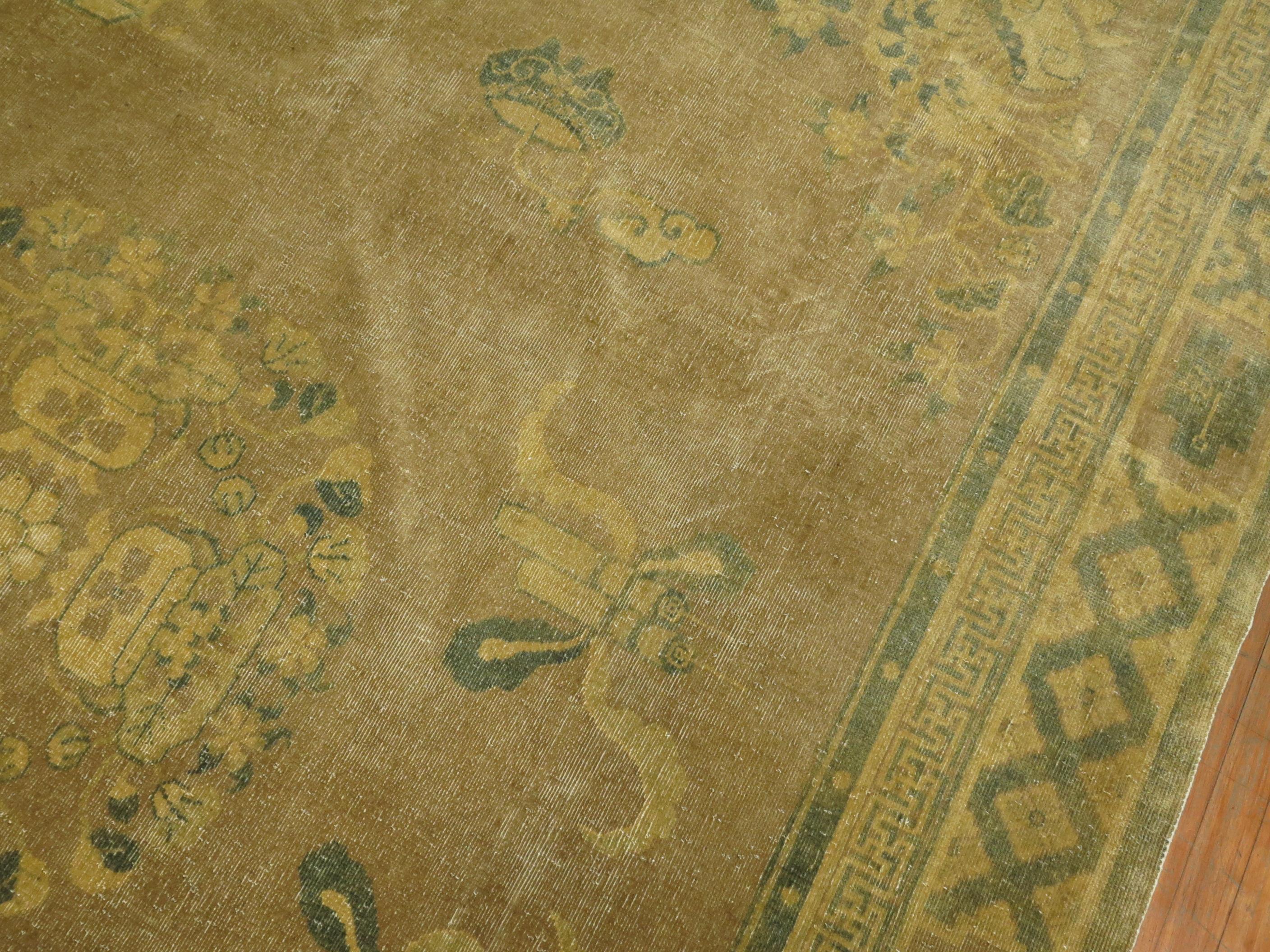 Chinesischer Teppich, Vintage im Angebot 1