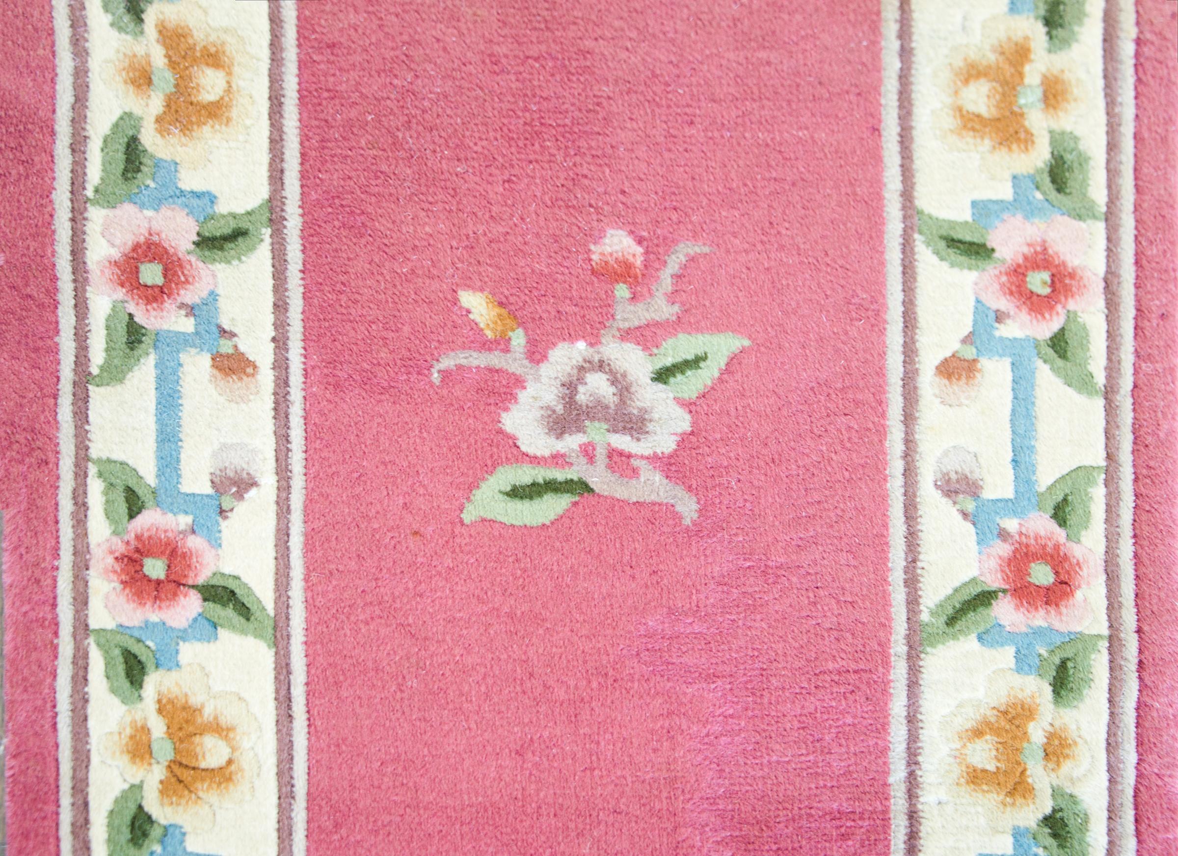 Wool Vintage Chinese Runner For Sale