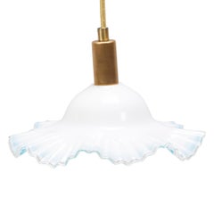 Vintage Chinese Shanghai Deco Glass Pendant, c. 1920