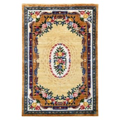 Vintage Chinese Silk Carpet 2.43m X 1.59m