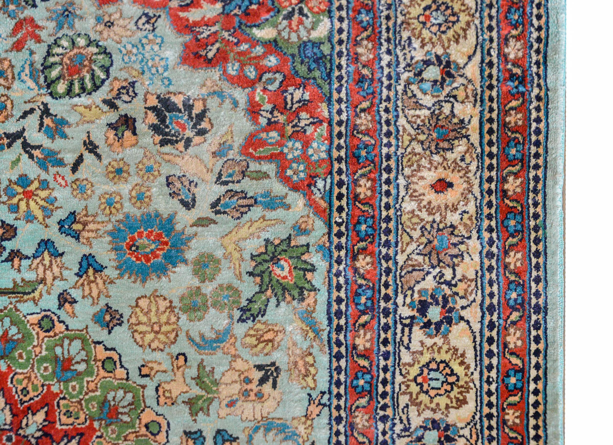 Vintage Chinese Silk Rug For Sale 3