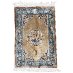 Vintage Chinese Silk Rug