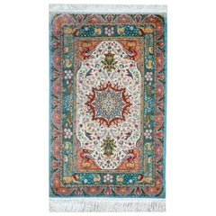Tapis chinois vintage en soie