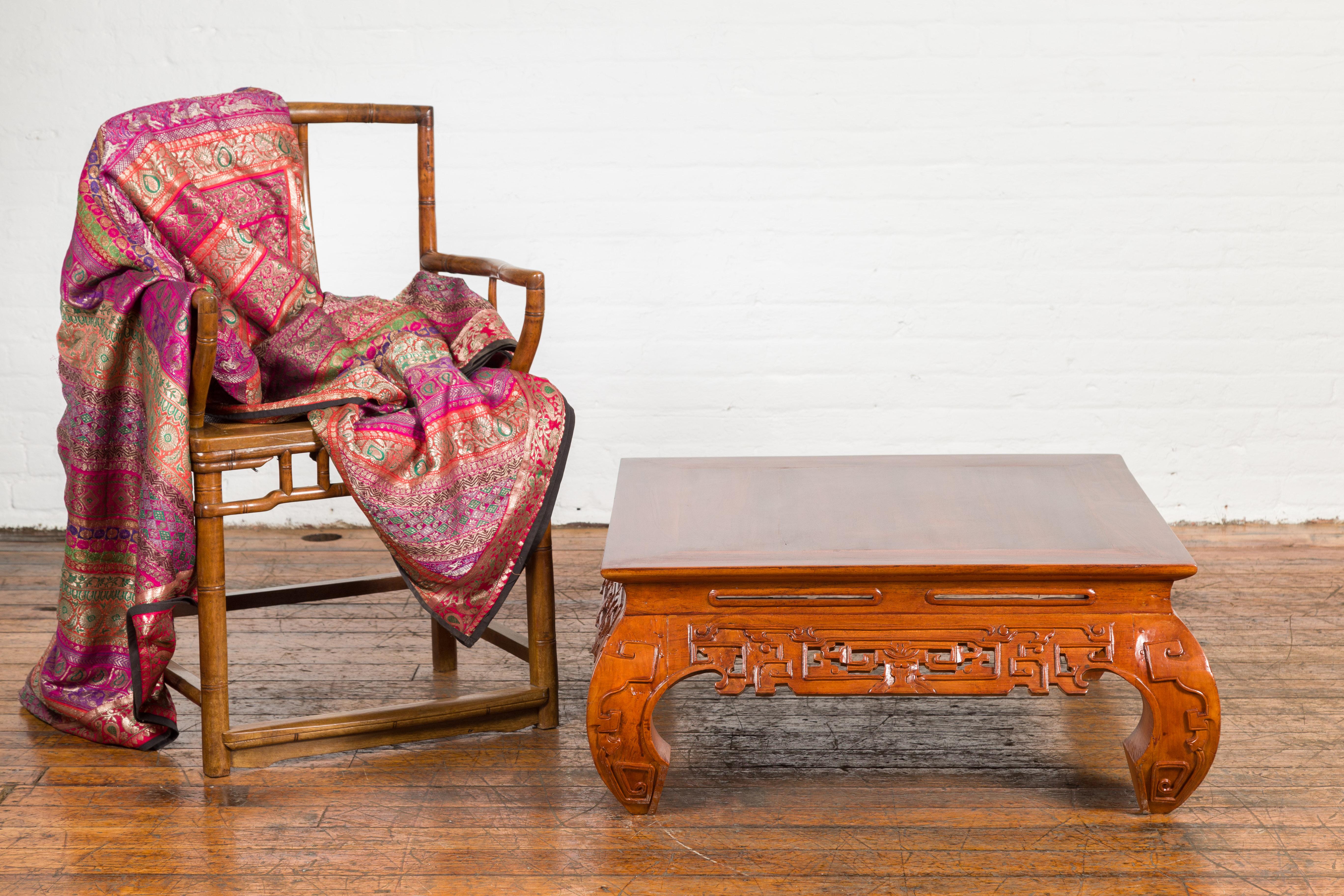 antique chinese carved coffee table