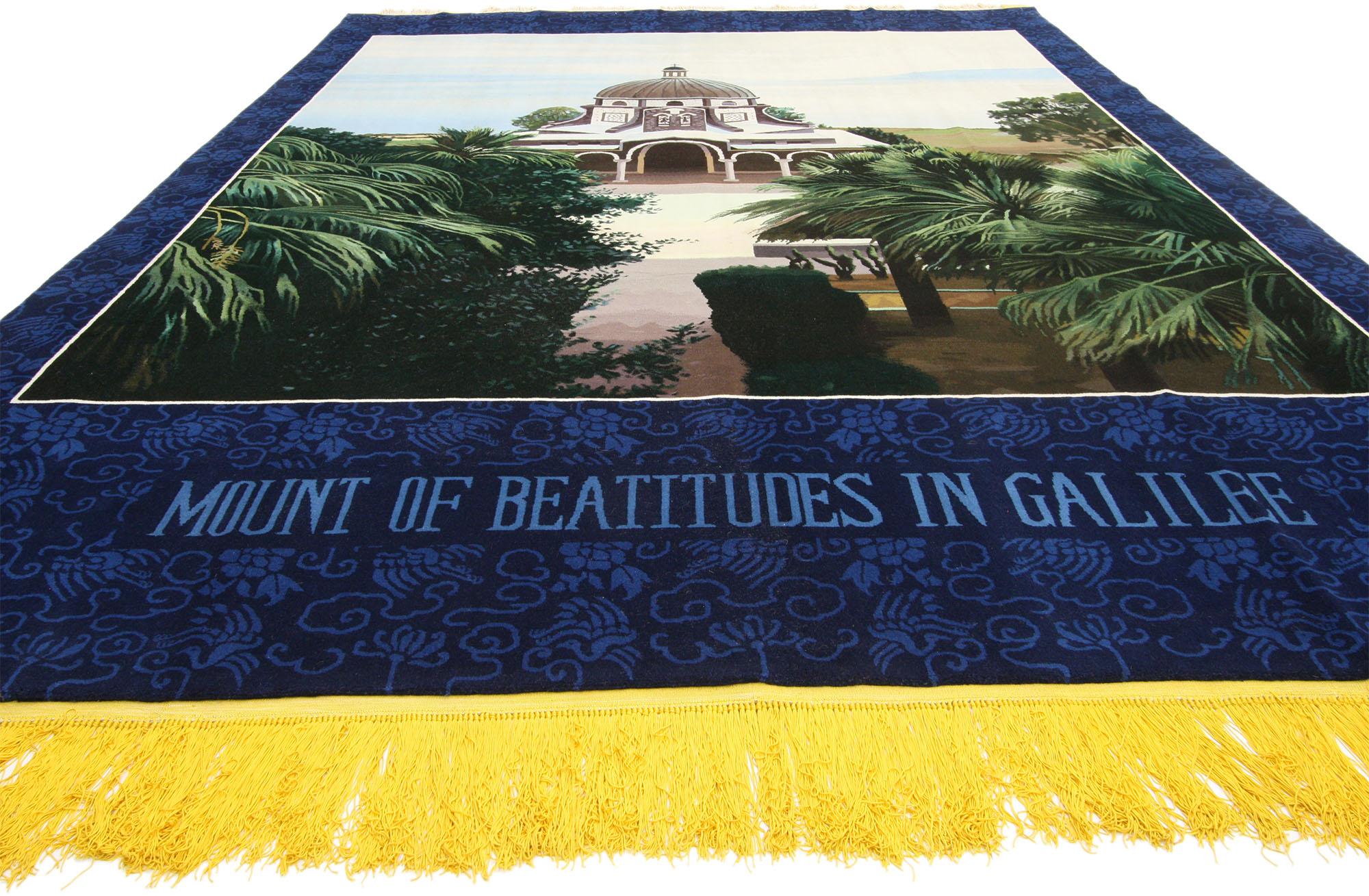 Islamic Vintage Chinese Tableau Carpet, 08'00 x 11'00 For Sale