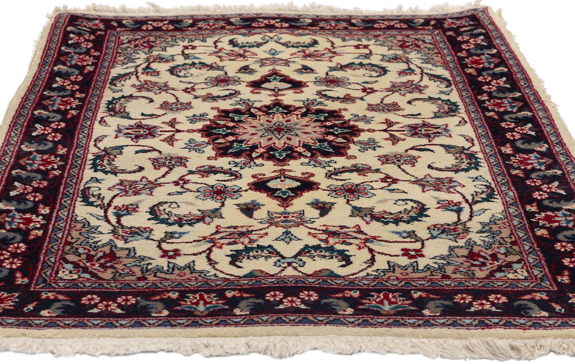 Hand-Knotted Vintage Chinese Tabriz Rug with Traditional Style For Sale