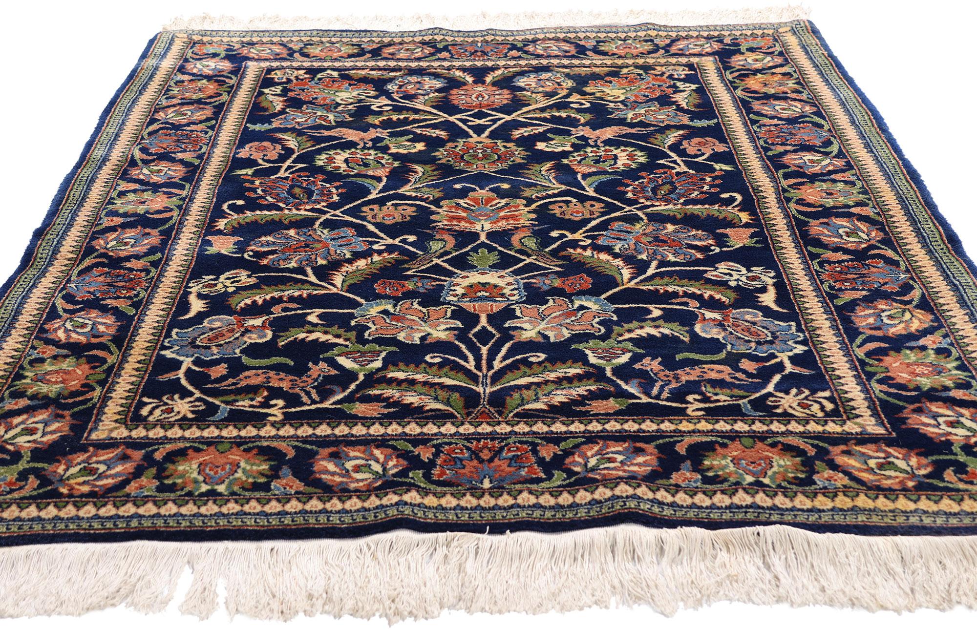 Cinese Tappeto Tabriz cinese vintage con stile tradizionale in vendita