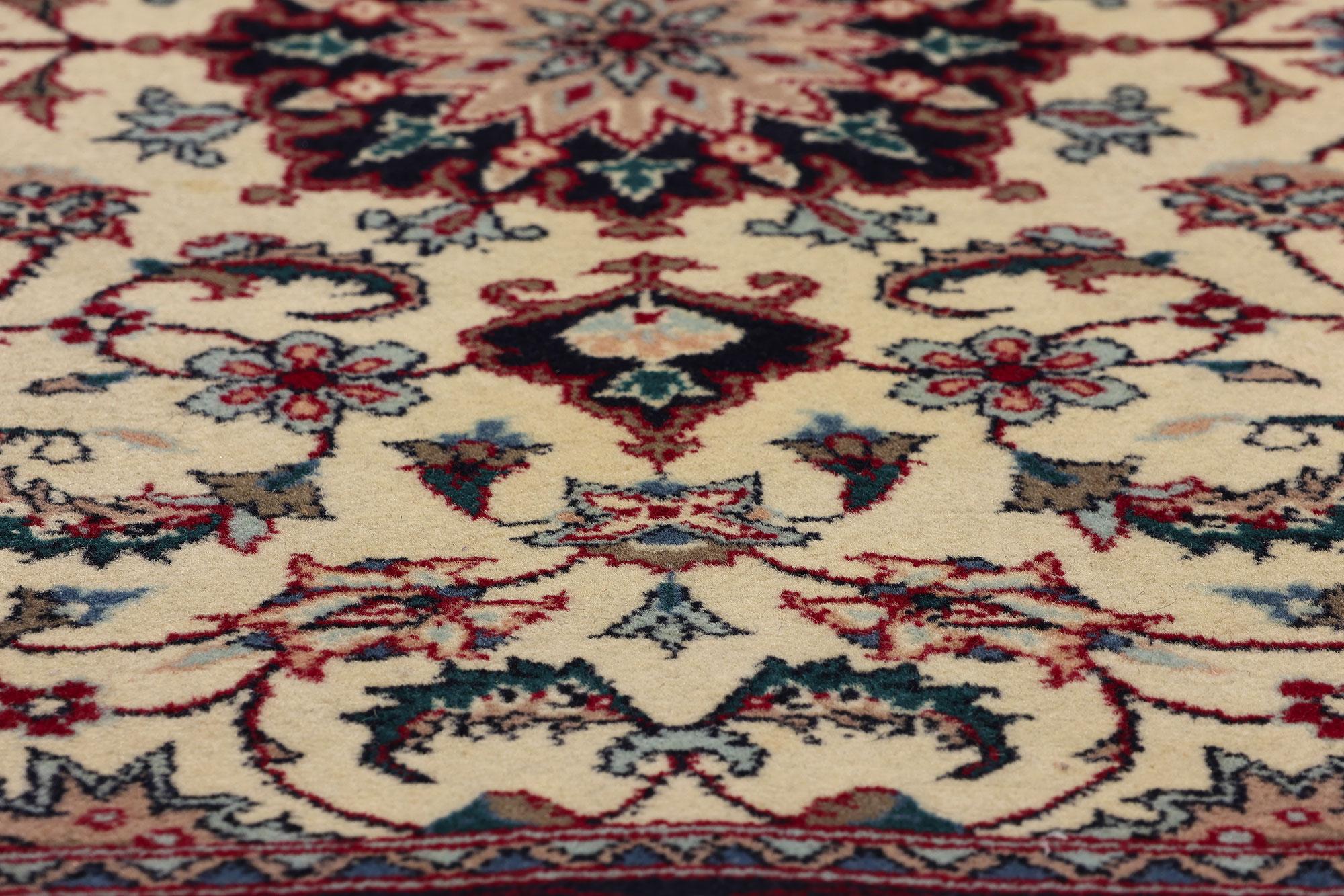 Tapis chinois vintage de Tabriz de style traditionnel Bon état - En vente à Dallas, TX