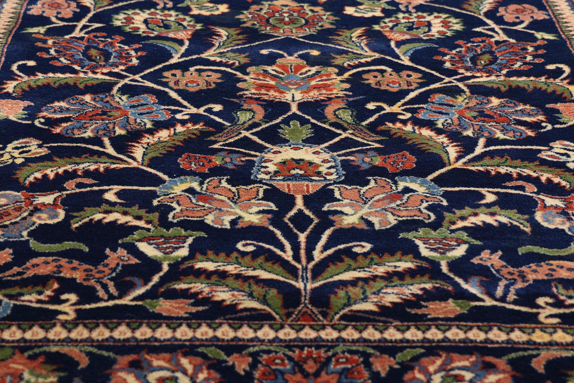 Tappeto Tabriz cinese vintage con stile tradizionale In condizioni buone in vendita a Dallas, TX