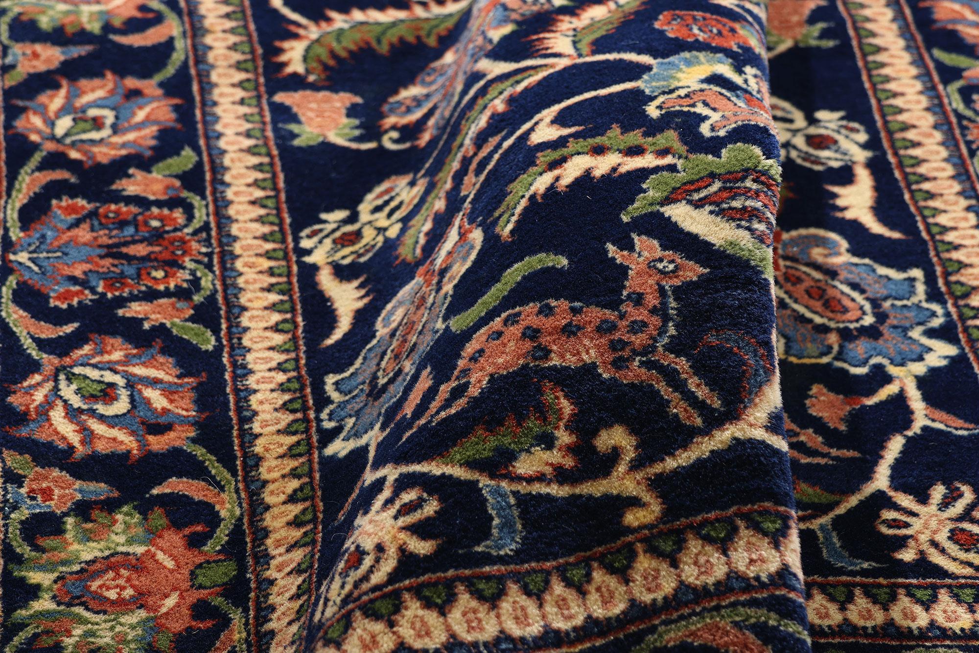XX secolo Tappeto Tabriz cinese vintage con stile tradizionale in vendita