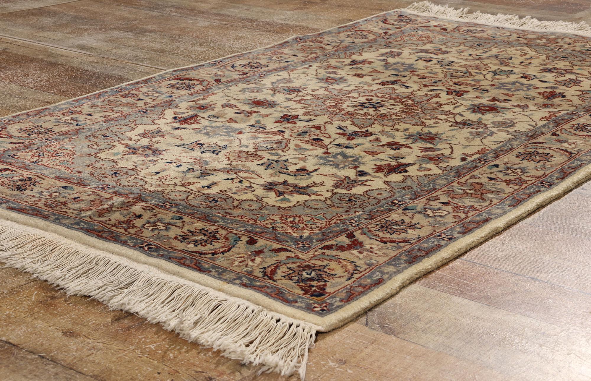 Vintage Chinese Tabriz Rug with Traditional Style For Sale 1
