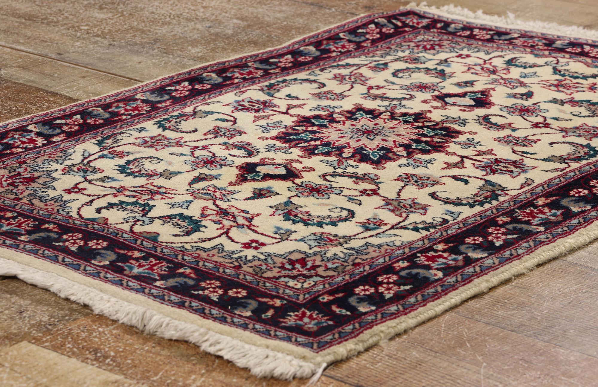 Vintage Chinese Tabriz Rug with Traditional Style For Sale 1