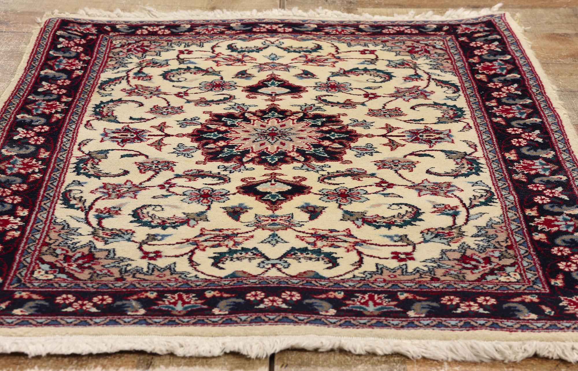 Vintage Chinese Tabriz Rug with Traditional Style For Sale 2