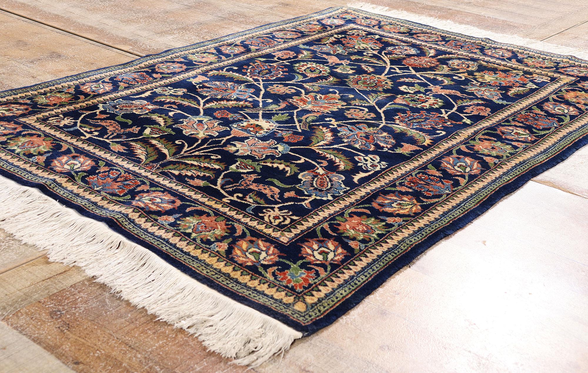 Tappeto Tabriz cinese vintage con stile tradizionale in vendita 1