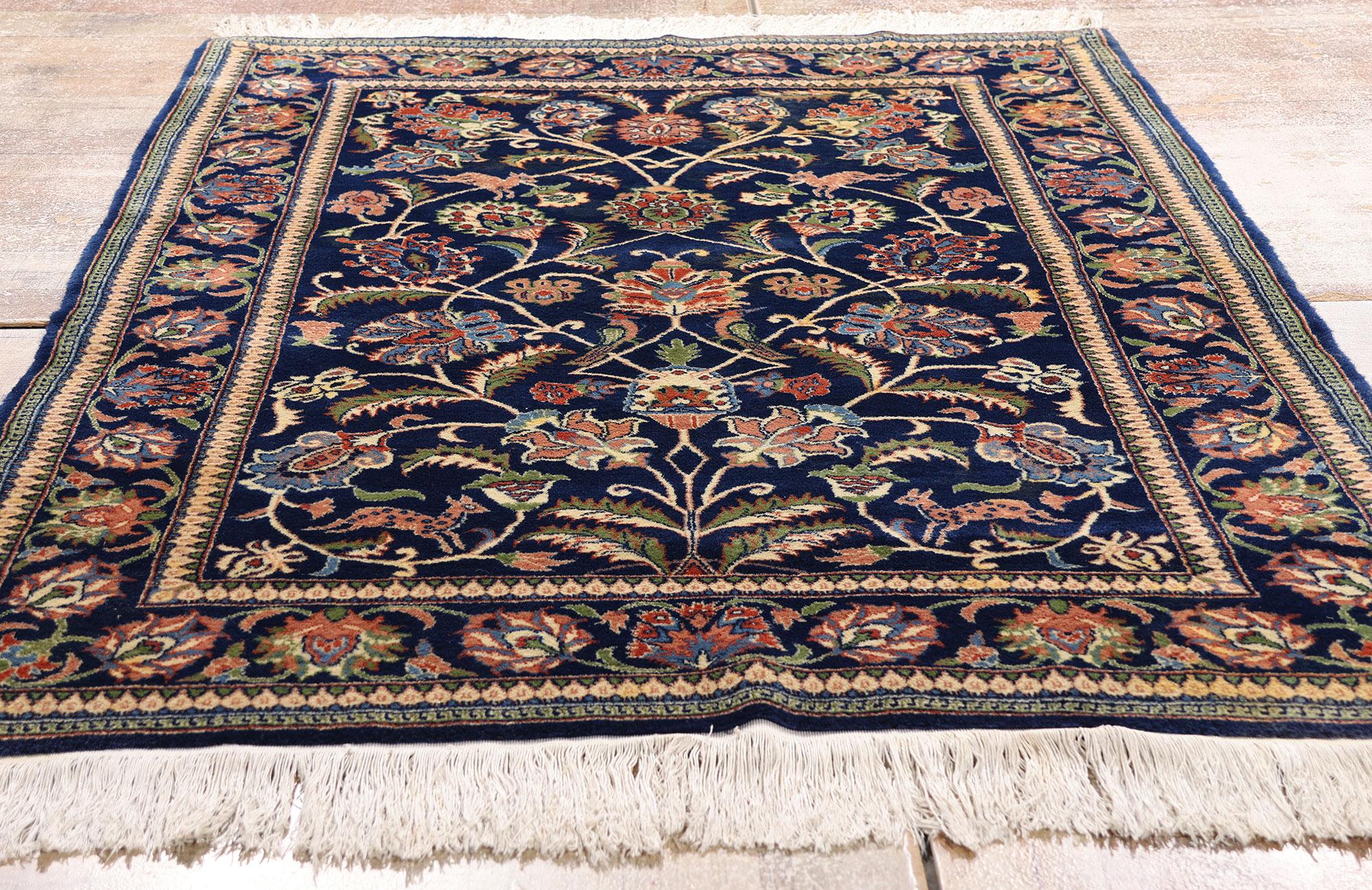 Tappeto Tabriz cinese vintage con stile tradizionale in vendita 2