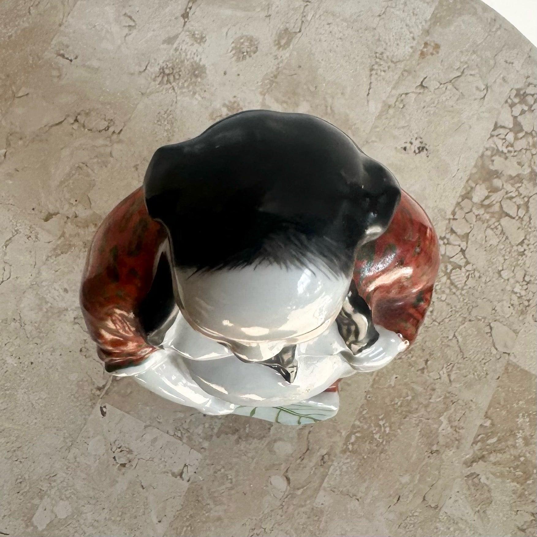 Vintage Chinese Taoist Porcelain Sculpture For Sale 1