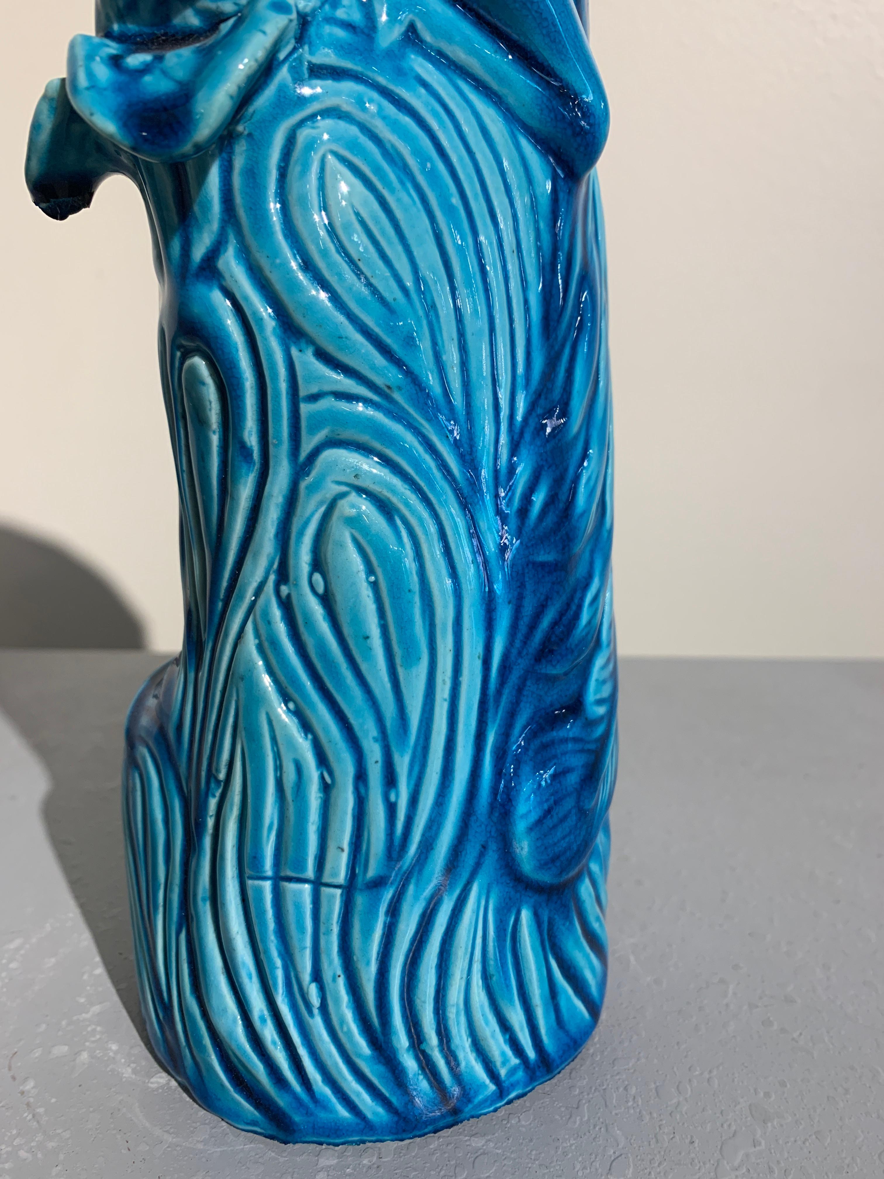 Vintage Chinese Turquoise Glazed Phoenix, Mid-20th Century, China 6