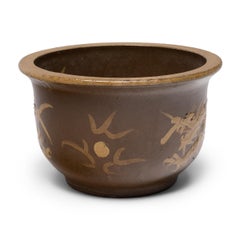 Vintage Chinese Twin Dragon Garden Pot