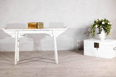 Caja china vintage de madera dorada en dos tonos - Elemento decorativo de almacenamiento