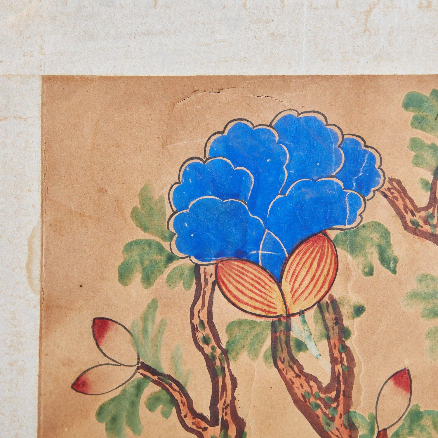 Aquarelles chinoises vintage sur papier, XXe siècle Bon état - En vente à Chicago, IL