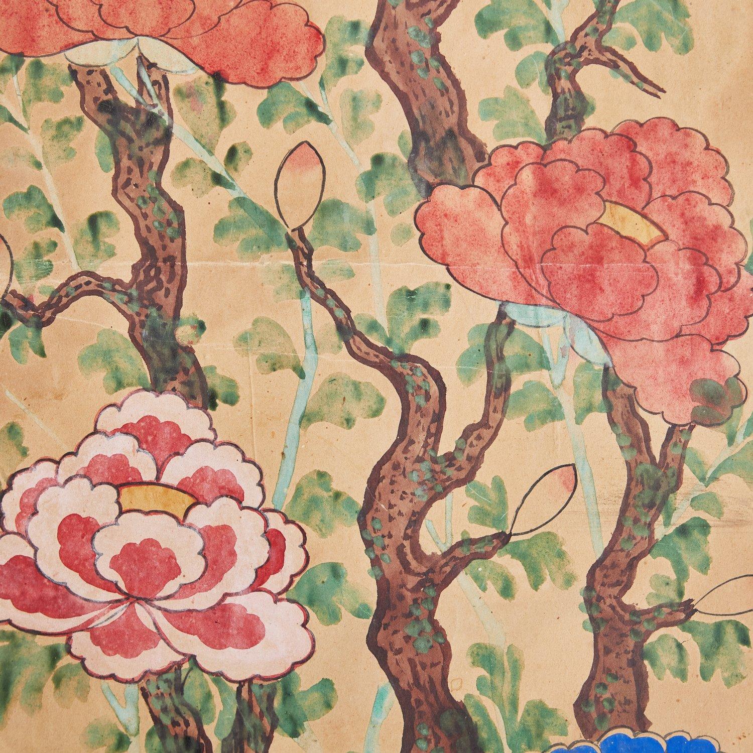 Vintage Chinese Watercolors on Paper, 20th Century For Sale 2