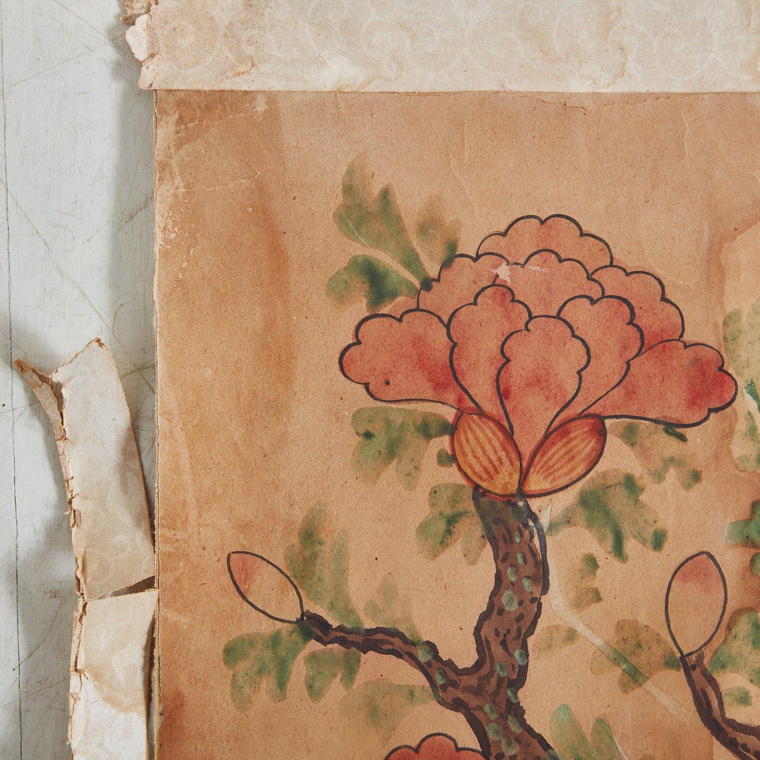 Vintage Chinese Watercolors on Paper, 20th Century For Sale 5