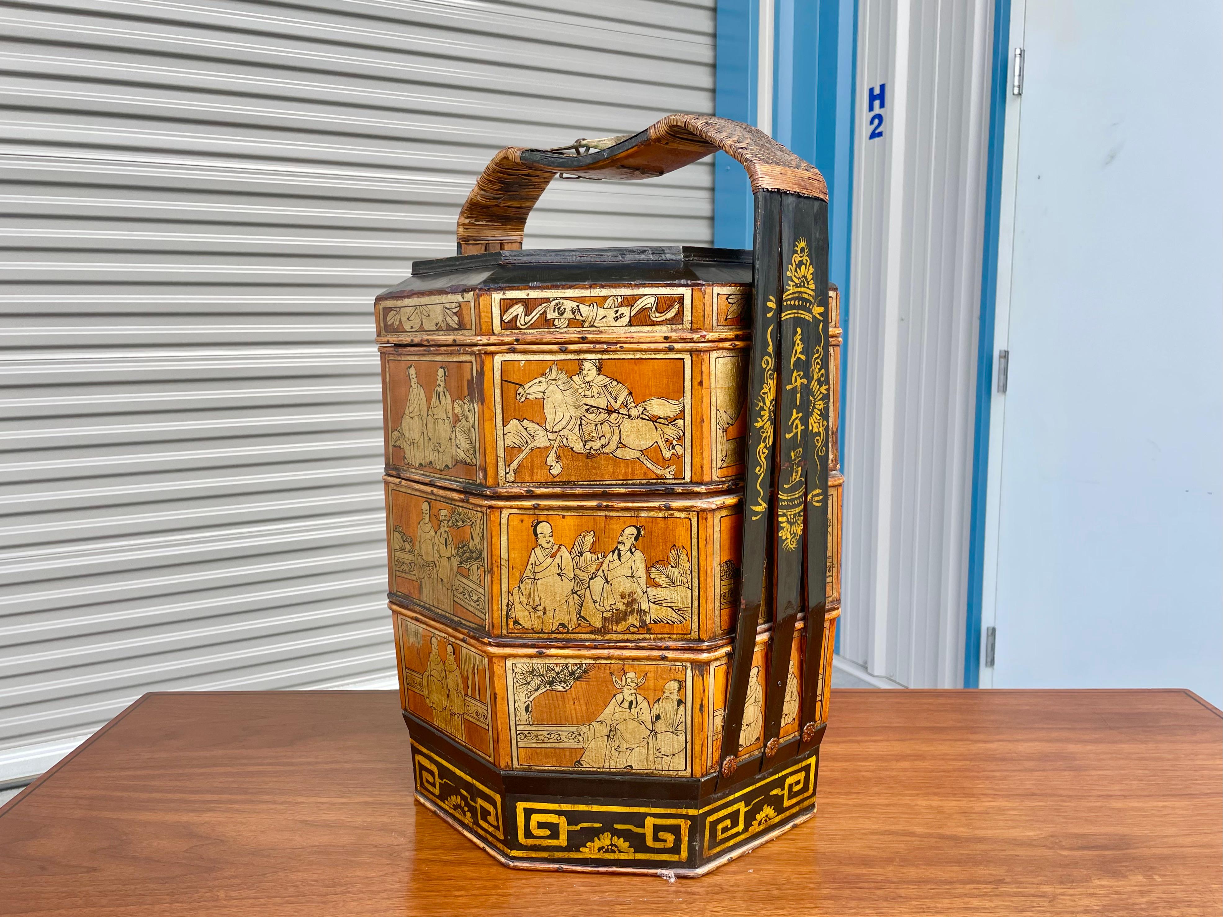 Vintage Chinese Wedding Basket 7