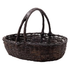 Vintage Chinese Woven Vegetable Basket