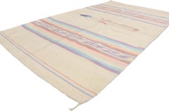 Vintage Southwestern-Style Chinle-Inspired Kilim Rug