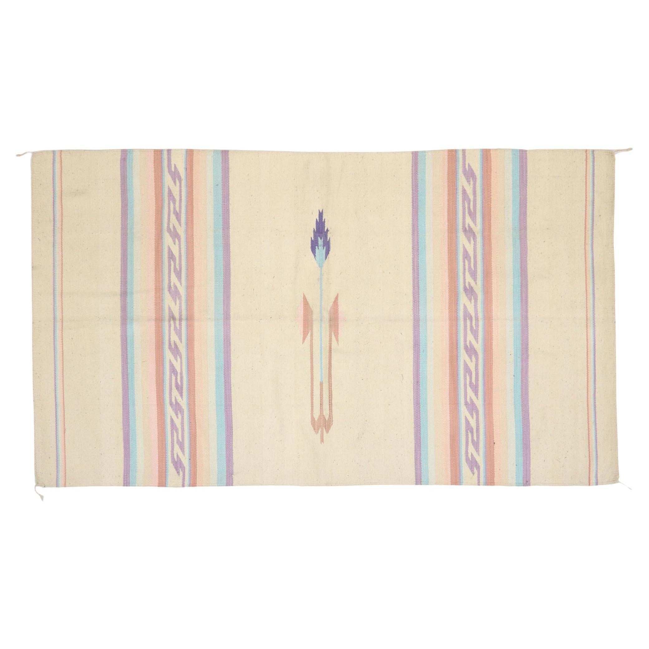 Vintage Chinle Navajo Kilim Rug with Southwestern Bohemian Style