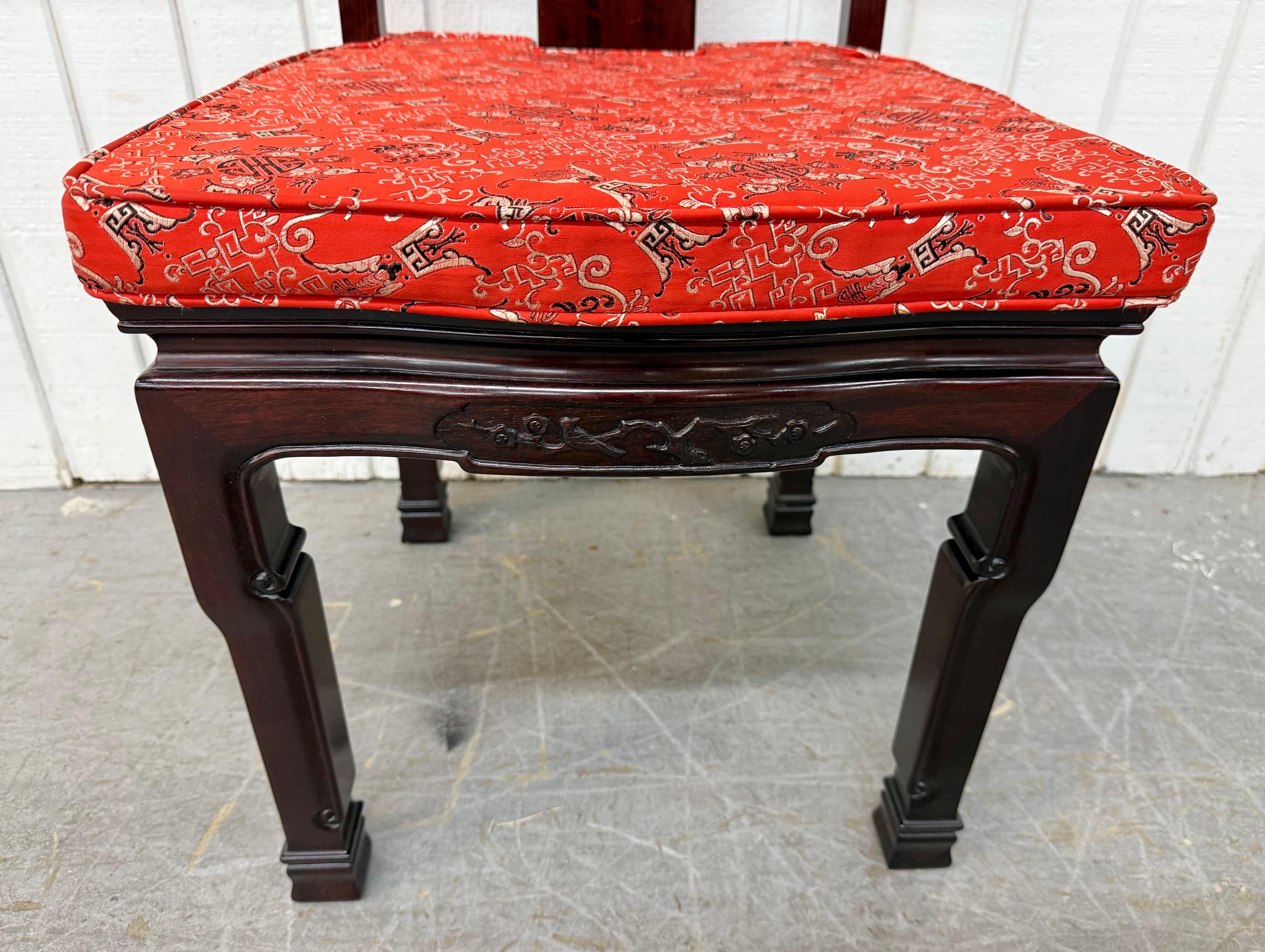 Palissandro Sedie da pranzo in palissandro vintage in stile Asian Style - Set di 10 pezzi in vendita