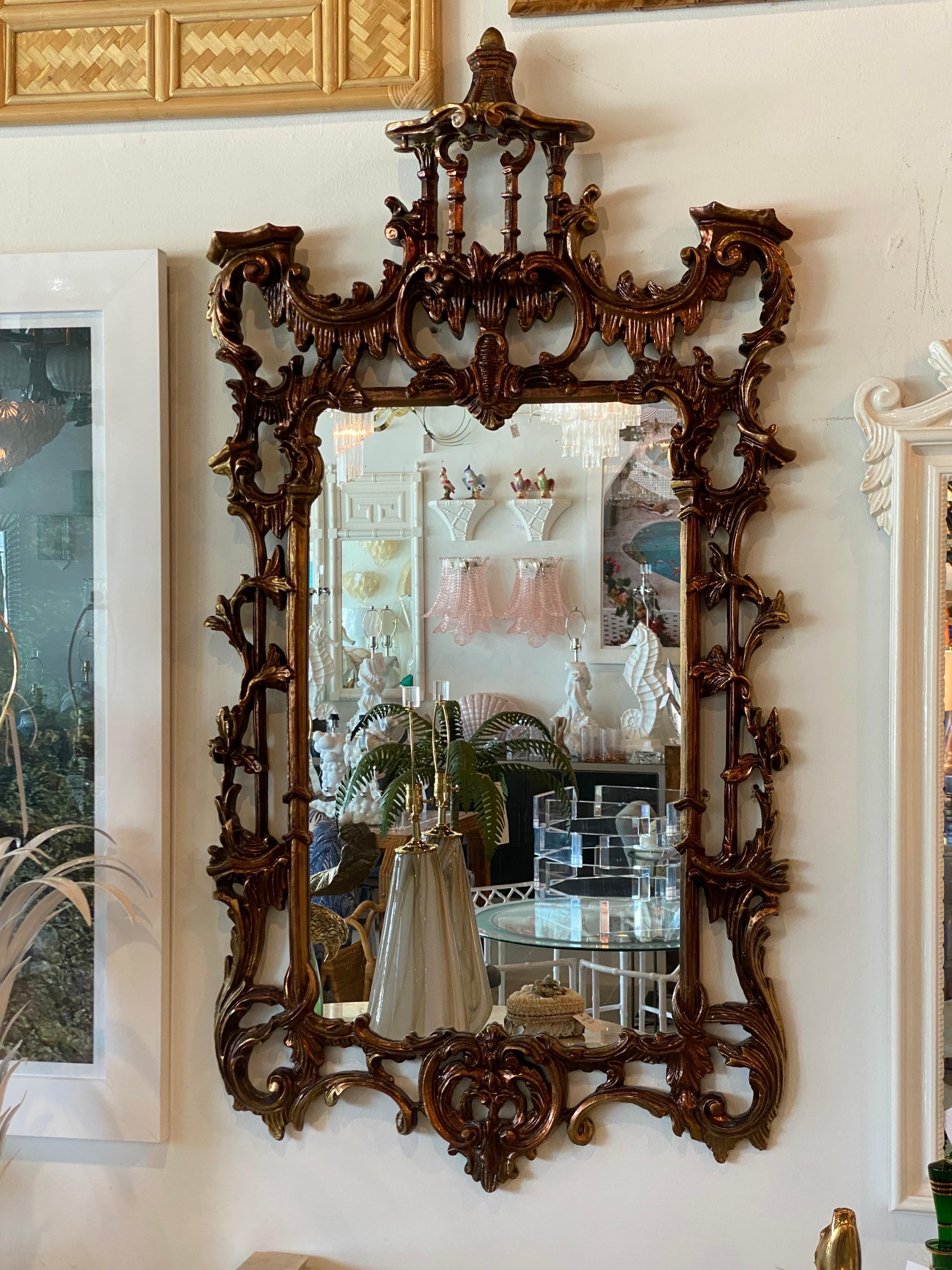 vintage pagoda mirror