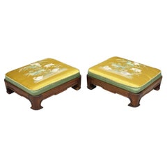 Pouf e ottomane in tessuto