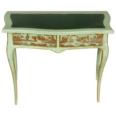 Vintage Chinoiserie Decorated Writing Table